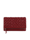 ecostitch Woven Front Flap Clutch