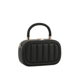 Box oval shape top handle crossbody