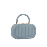 Box oval shape top handle crossbody