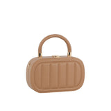 Box oval shape top handle crossbody