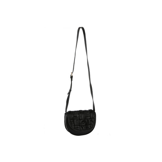 Woven front flap saddle bag