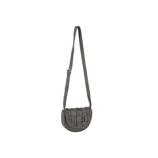 Woven front flap saddle bag