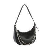 Women Chain Detail Crescent Shoulder bag