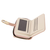 Flap lock half wallet