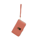 Double compartment wristlet wallet