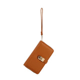 Double compartment wristlet wallet