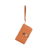 Double compartment wristlet wallet