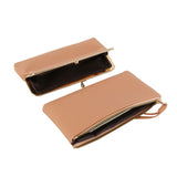 Long detachable wallet with coin purse