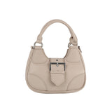 Buckle front flap satchel