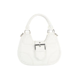 Buckle front flap satchel