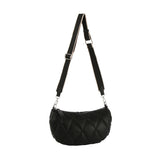 Quilted half moon crossbody