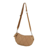 Quilted half moon crossbody