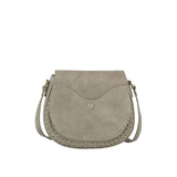 Front pocket flap whipstitching detailed saddle